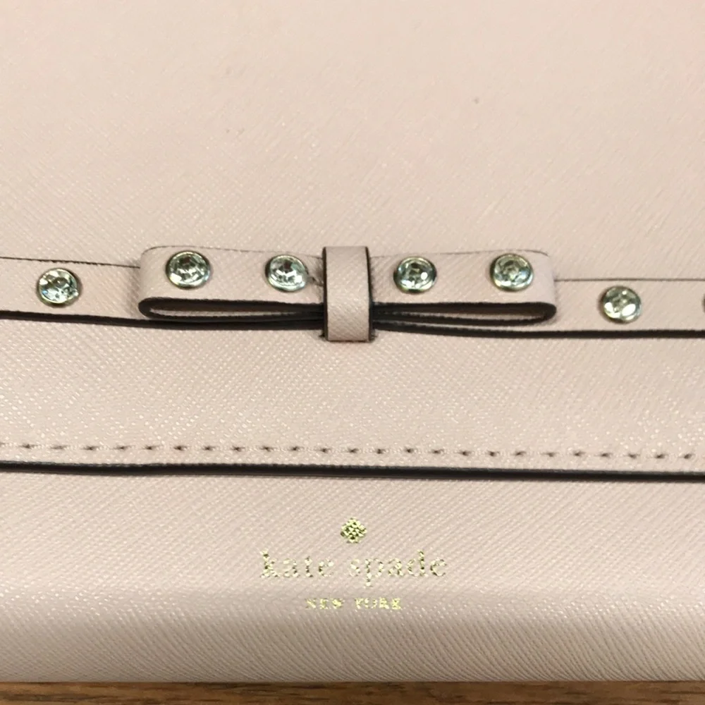 Kate Spade Pink Laurel Way Small Jet Set Leather Crossbody
